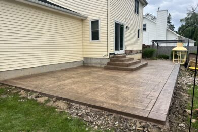 STAMPED COLORED CONCRETE